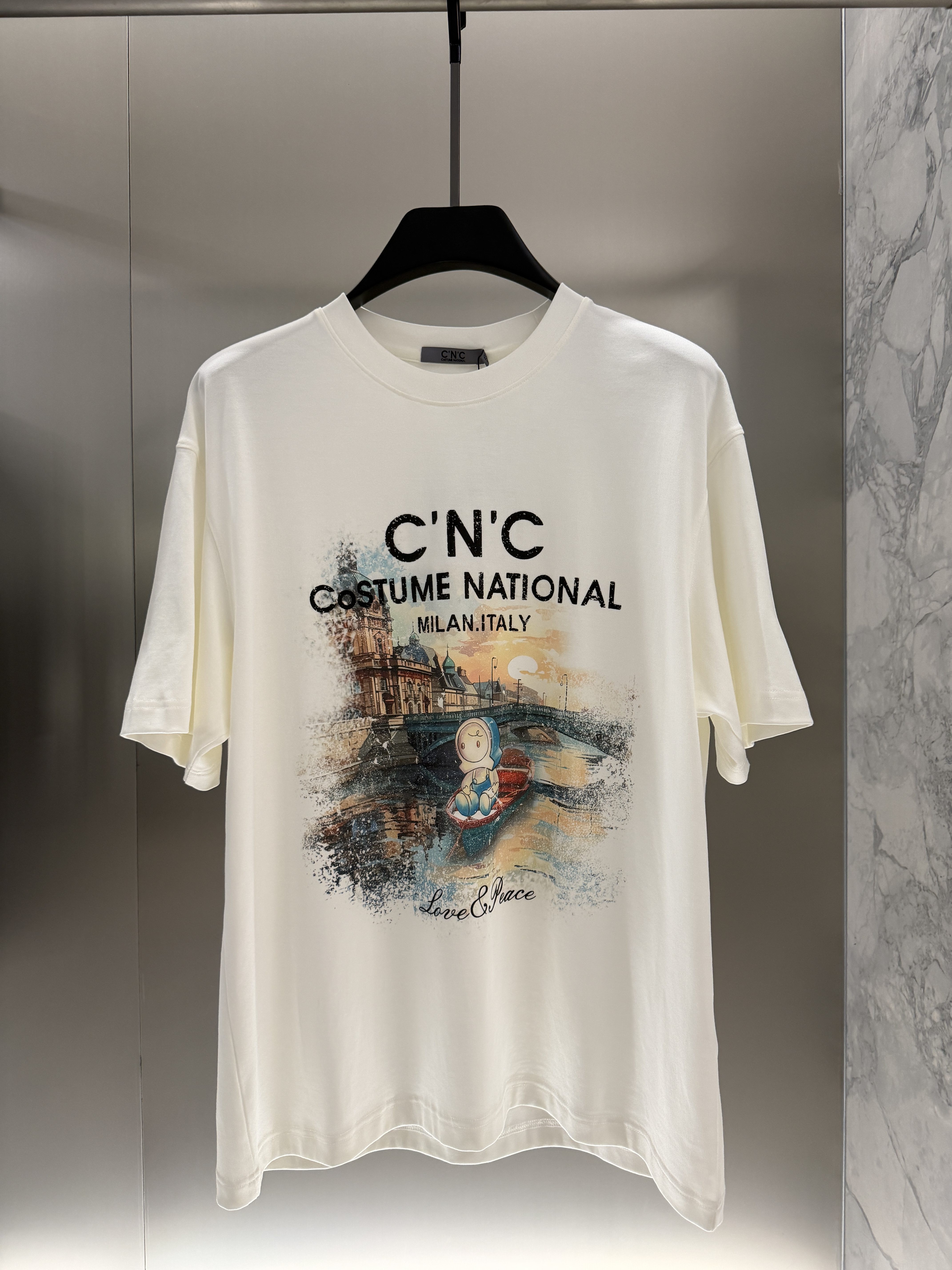 CNC 26春夏新款 男士时尚字母图案印花休闲短袖T恤811H262007