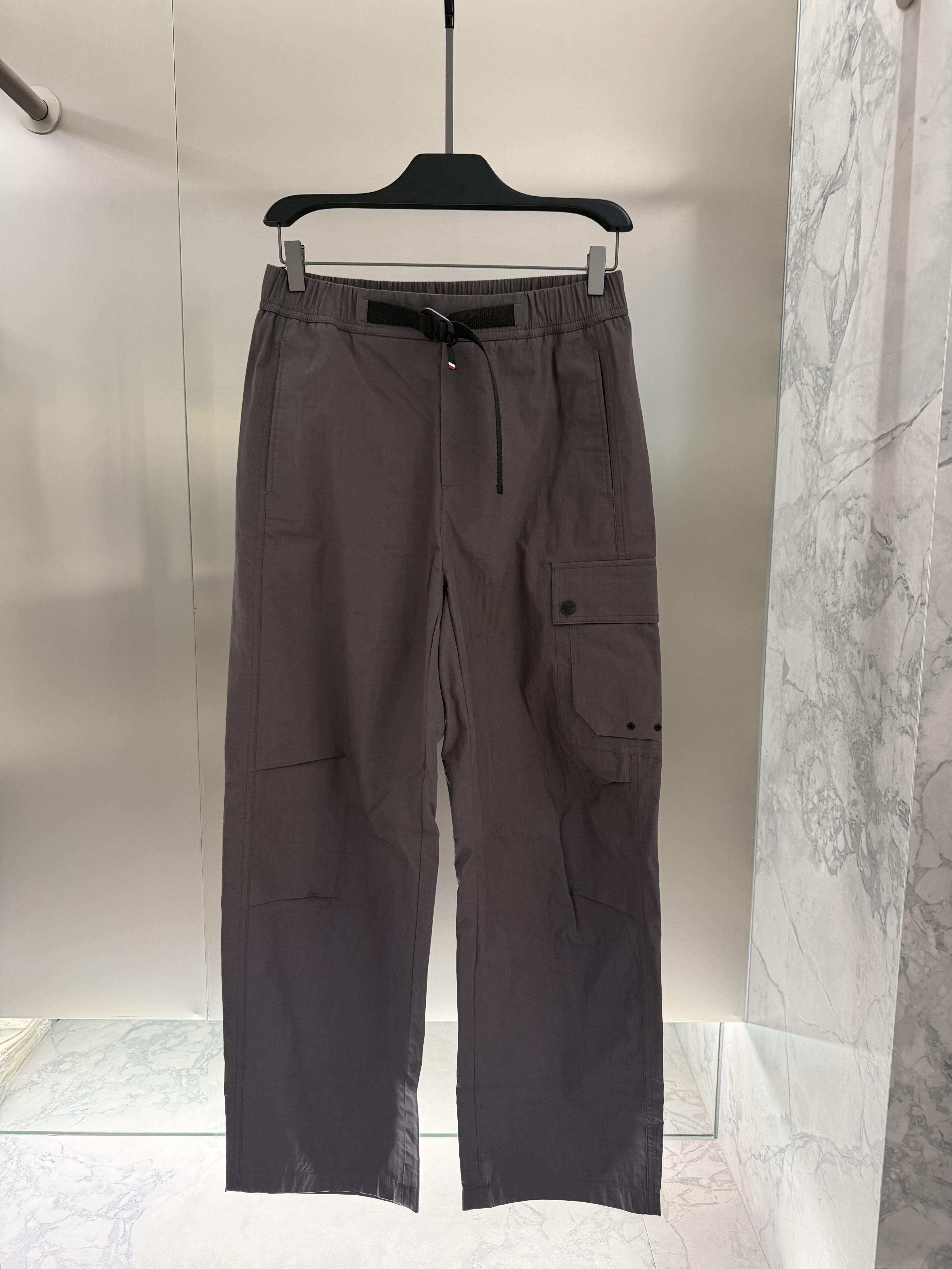 AOLAMA奥拉玛男装26夏季新款纯色休闲裤直筒口袋棉长裤 880661309