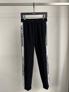 CNC 25秋冬新款 男士时尚侧边字母拼条松紧腰休闲裤 811G3930AT