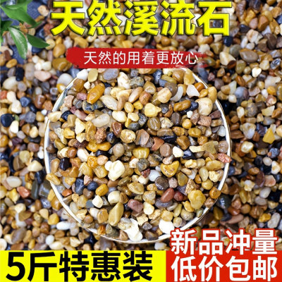 天然溪流石鹅卵石原生水族鱼缸