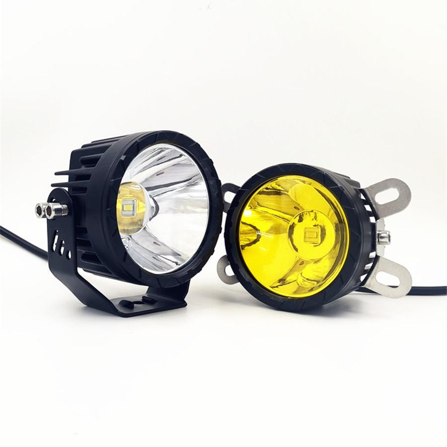 越野射灯雾灯电瓶摩托车灯12V80V