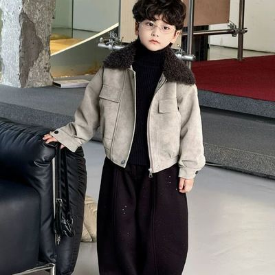 小男孩炸街痞帅冬装男童超好看绒