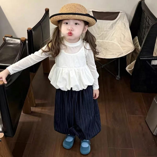 三岁女孩衣服女童幼儿园穿搭套装