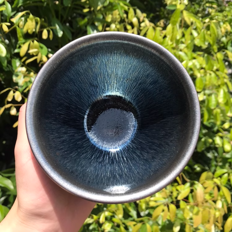 建盏12.5口径宋代点茶盏银毫中式茶器知否同款标准点茶器盏托复古