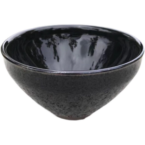 建盏仿宋点茶器微瑕12.5标准点茶碗 茶百戏乌金釉兔毫釉原矿铁胎