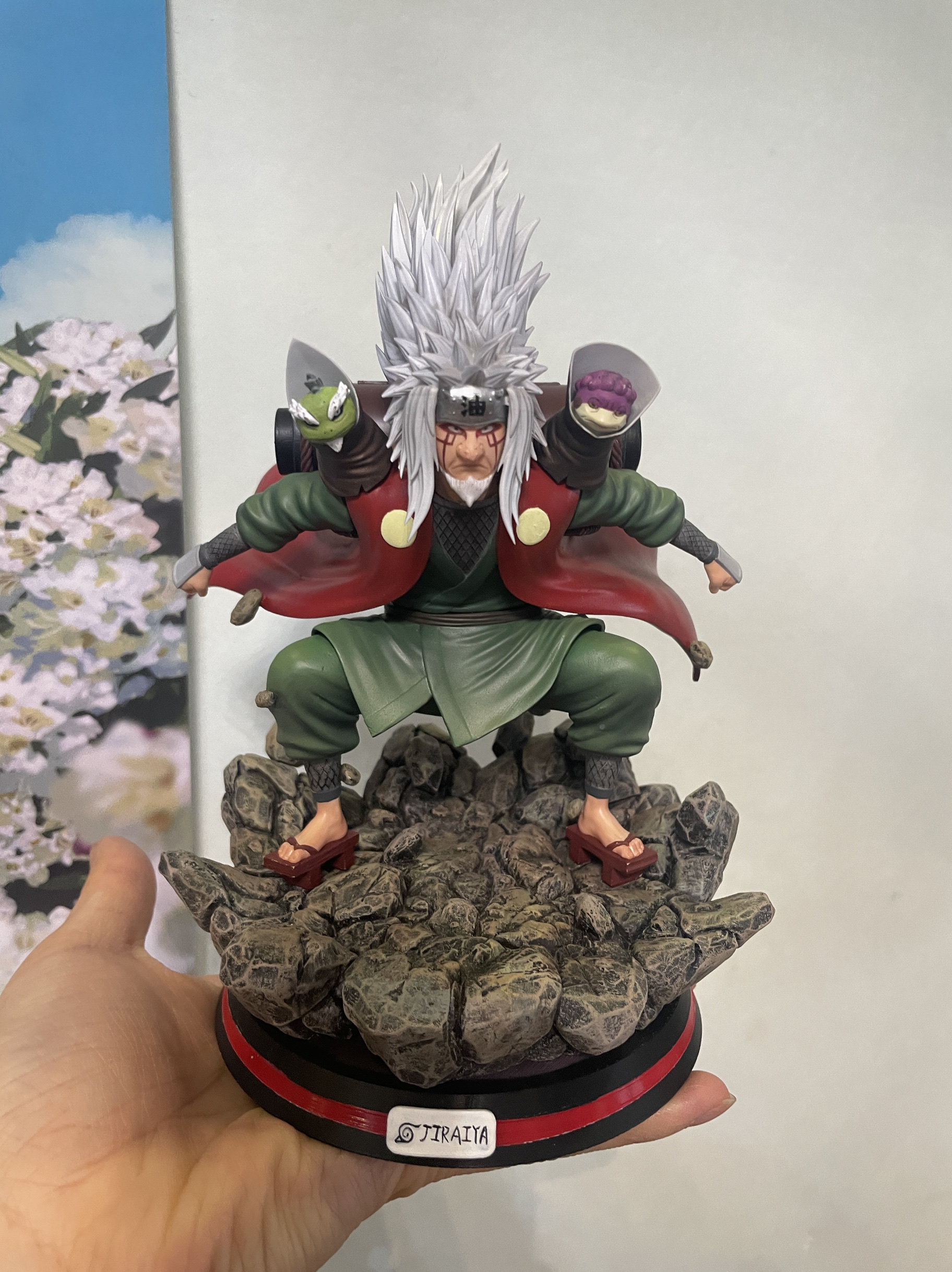 火影忍者疾风传好色仙人自来也蛤蟆仙人涂装上色3d打印Gk代工