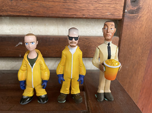 绝命毒师3人组老白 小粉 炸鸡叔 车载人偶手办 定制