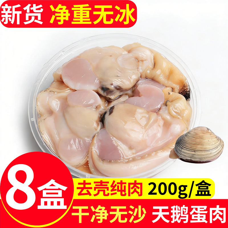 天鹅蛋肉鲜冻大蛤去壳纯肉顺丰