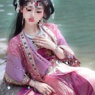 仙剑紫萱同款古装汉服苗疆裙少女异域风情汉元素服装少数民族风饰