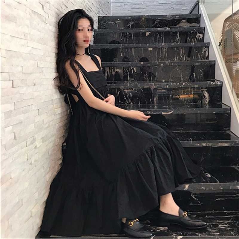背后蝴蝶结小心机漏背连衣裙20连衣裙