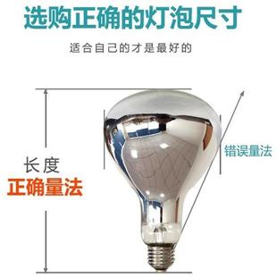 宠物猫狗两栖动物取暖小灯泡60W40WE14进口灯 浴霸取暖灯275W E27