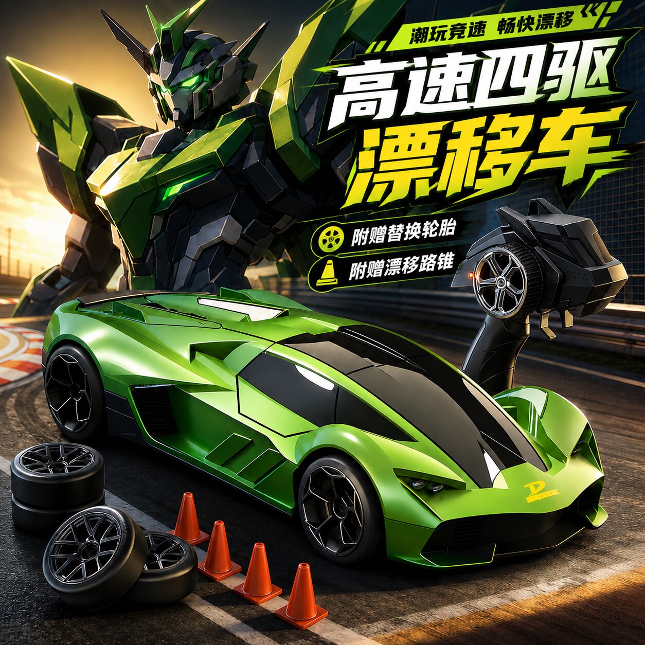 RC四驱竞速漂移越野遥控车礼物图片