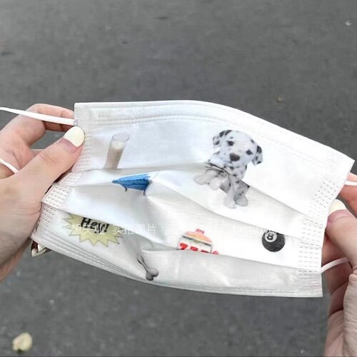 防病菌飞沫三层一次性防护口罩