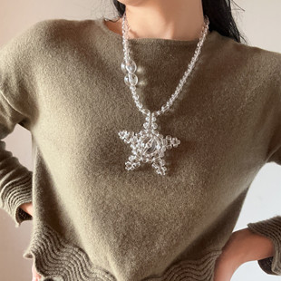 梦幻泡泡~ 手作SUSANFANG风个性五角星星项链