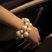 无划痕 耐磨 高品质不规则大珍珠温柔贝珠手镯手链