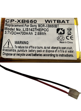 适用索尼NW-S736F NW-S738F NW-S739F音乐播放器电池LIS1427HNPAS