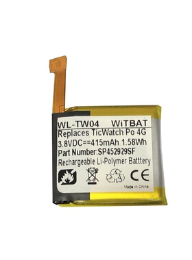 适用TicWatch S2 TicWatch E2 WG12016智能手表电池SP452929SF