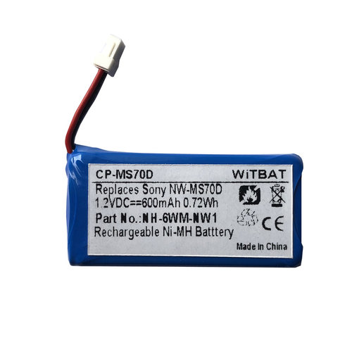 适用索尼Walkman NW-MS70D MS90D电池NH-6WM-NW1