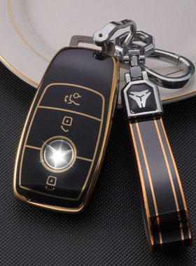 适用奔驰钥匙套新A级C级E级A200L包C260L车E300L壳GLC300GLEGLA扣