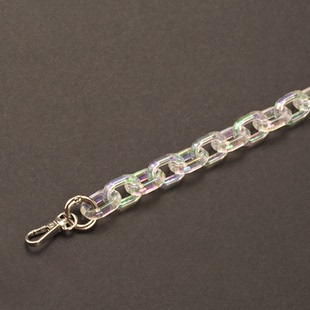 匠心手工坊适用包包延长链条 AB彩亚克力斜挎背带DIY配件手提单肩