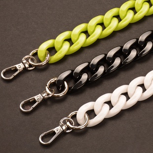 匠心手工坊亚克力链条 高亮实色DIY包包延长单肩手提斜挎带腋下包