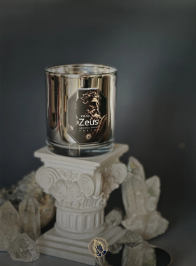 PRAY诸神系列蜡烛王权宙斯水晶天然精油小众氛围香薰香氛