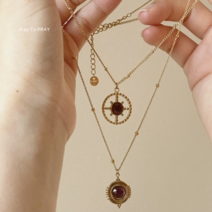 「i am strong」雅典娜紫晶系列能量项链吊坠｜PRAY