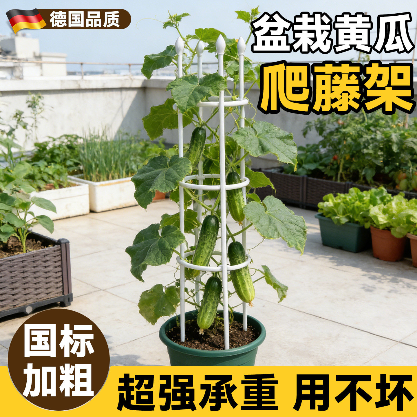 花盆支撑架盆栽黄瓜爬藤架阳台番茄西红柿固定植物支架种菜搭架子