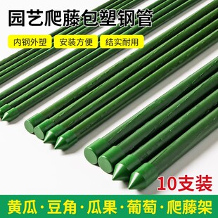 爬藤架花架包塑钢管月季豆角西红柿黄瓜园艺固定杆葡萄植物支撑架