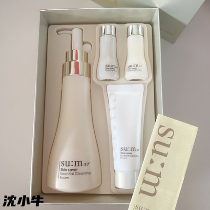 韩国su：m呼吸苏密37度洗面奶保湿补水男女温和滋润250ml