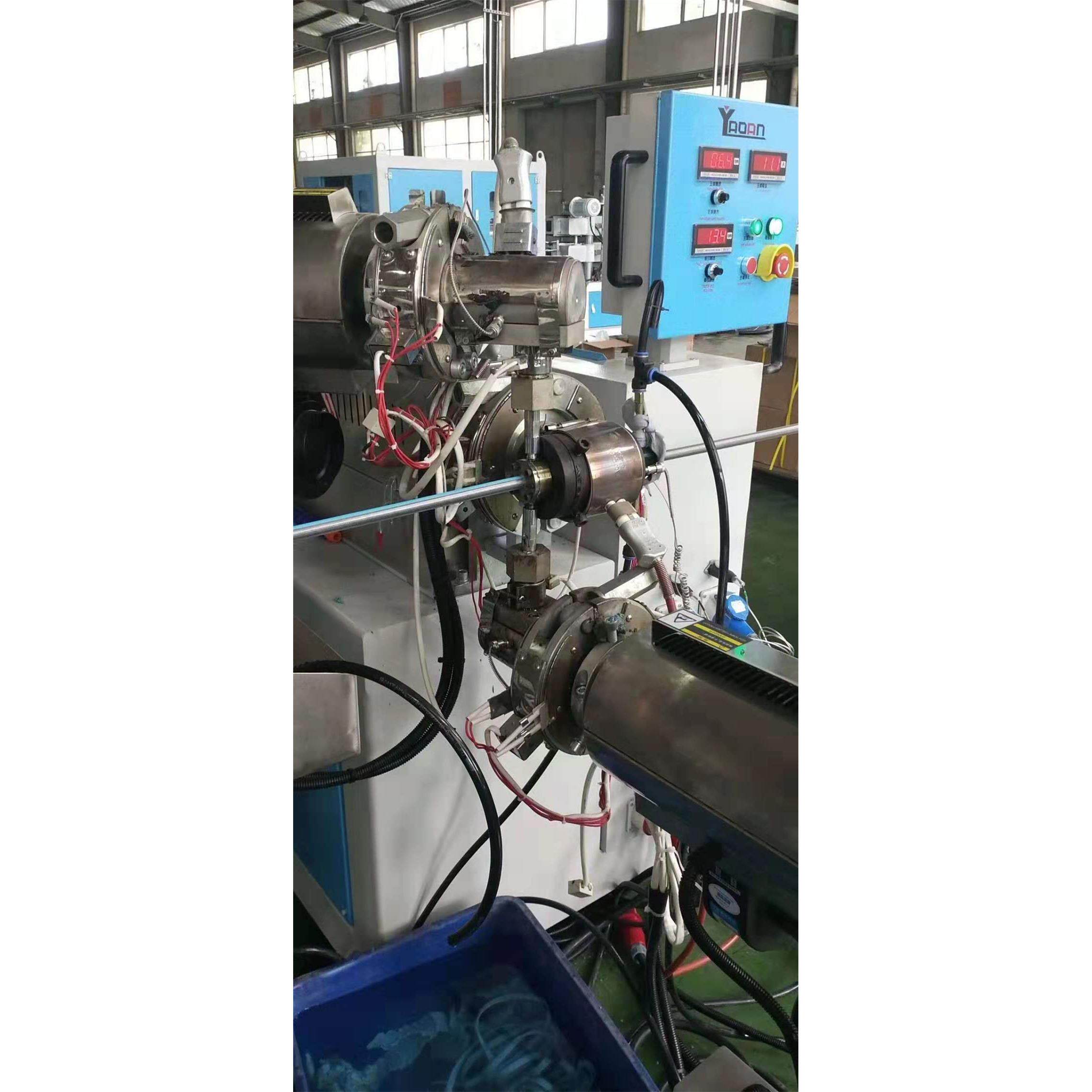 优质管材挤出机厂家供应PU编织增强软管挤出机 PU包纱管生产线