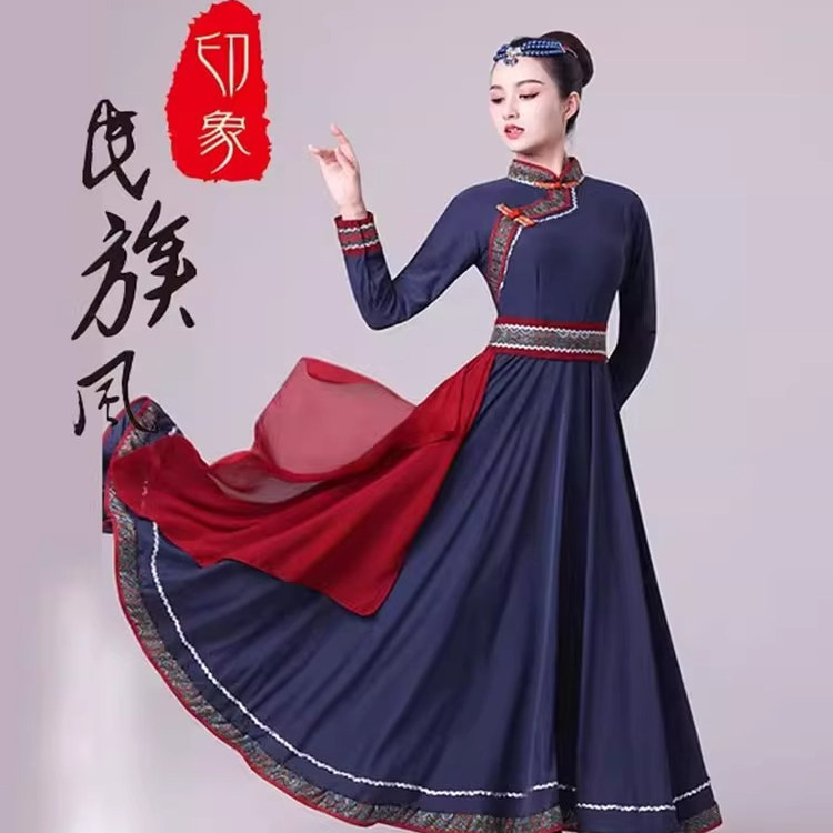 新款蒙古舞蹈服装演出服