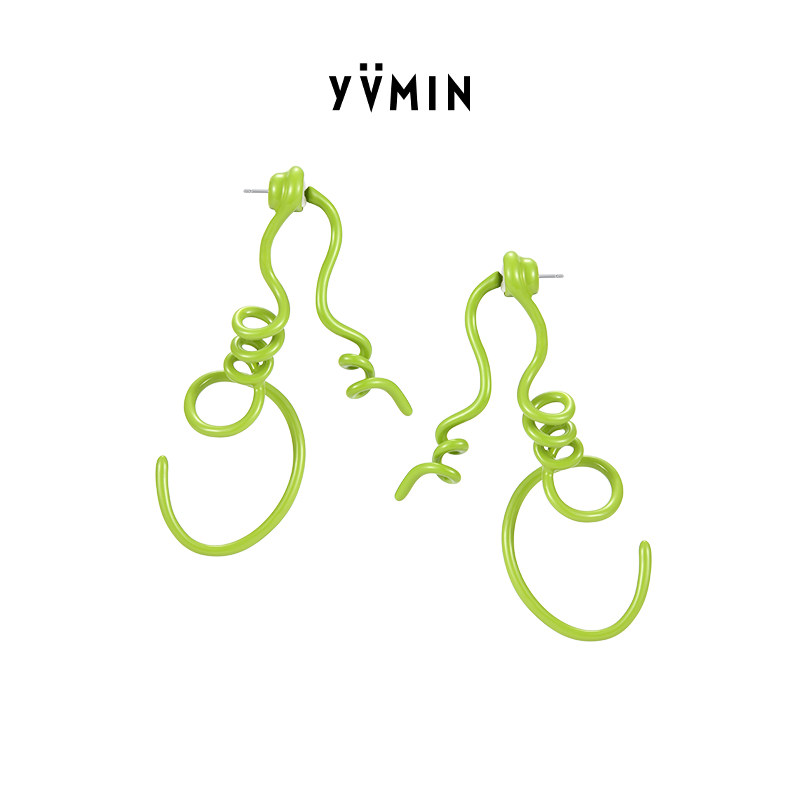 YVMIN尤目 藤蔓耳坠耳挂无耳洞耳饰女款设计师生日礼物新品