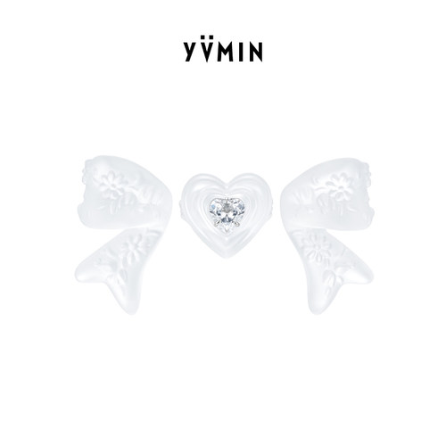 YVMIN尤目 爱心水渍蝴蝶结戒指戒圈女设计师生日礼物新品