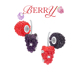 YVMIN尤目 浆果双吊坠耳钉桑葚树莓耳饰情人节生日礼物