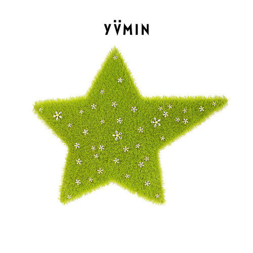 YVMIN尤目 草地星星BB夹装饰发夹创意边夹设计感生日礼物新品