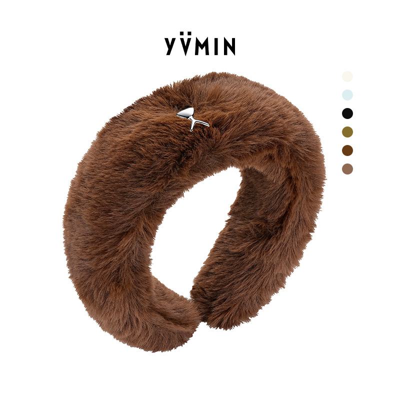 YVMIN尤目熊脸表情毛绒发箍