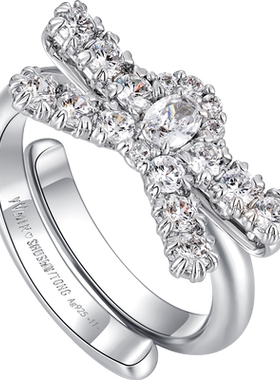 YVMIN尤目宝石蝴蝶结戒指