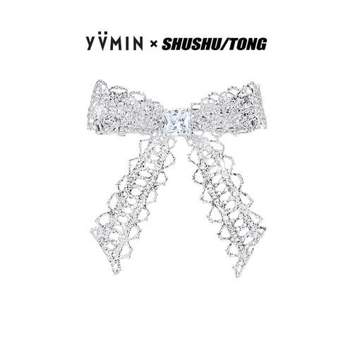 YVMIN尤目 x SHUSHUTONG 蕾丝蝴蝶结钻饰发夹发卡刘海夹生日礼物
