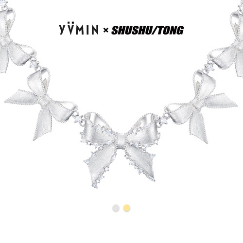 YVMIN尤目 x SHUSHUTONG 阵列蝴蝶结秀款项链生日礼物女生新品