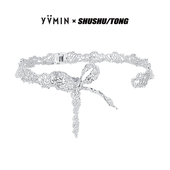 蕾丝蝴蝶结项圈项链情人节生日礼物 SHUSHUTONG YVMIN尤目