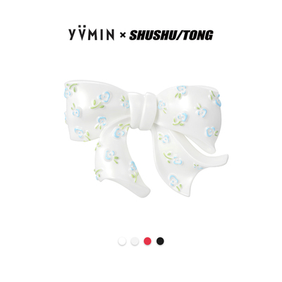 YVMIN尤目 x SHUSHUTONG 树脂浮雕蝴蝶结发夹发卡生日礼物女新品