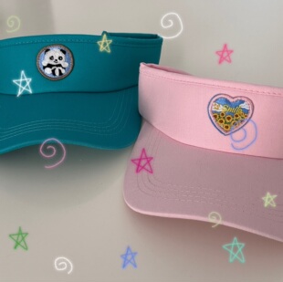 灵魂挚友｜ 空顶帽遮阳防晒帽登山休闲帽 原创熊猫and向日葵smile