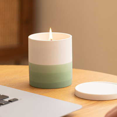 香薰蜡烛佛手柑雪松天竺葵尤加利薄荷檀鼠尾草与海盐罗勒玉龙茶香