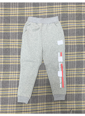 品牌原单男童女童纯棉抓绒缩脚卫裤运动裤休闲裤15763