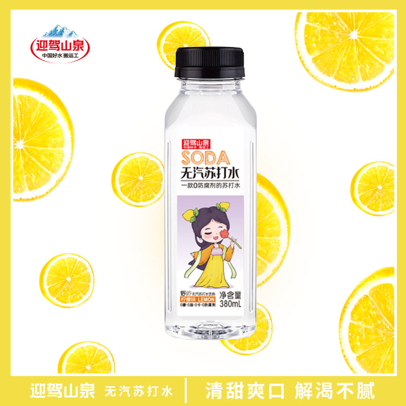 迎驾山泉苏打水380ml6瓶