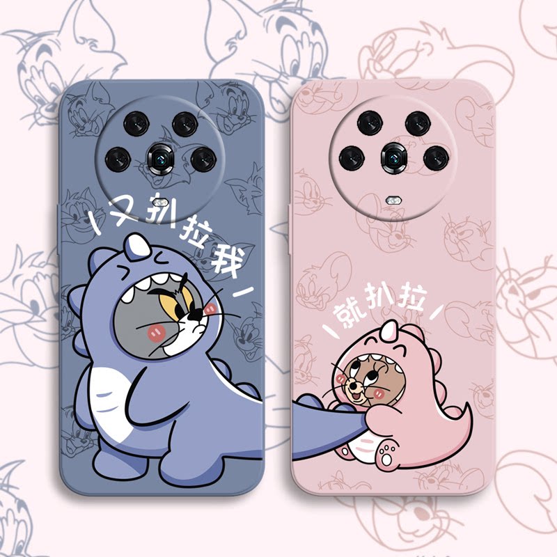 情侣款华为荣耀magic4手机壳Magic3至臻版猫和老鼠x30i软壳x20se秀恩爱x10max男9xpro女8x硅胶note10挂绳新套