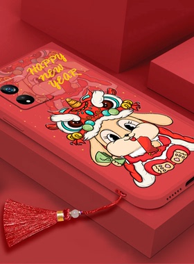 兔年适用oppoa97手机壳a96红色a95新款a93s流苏a93挂绳a92s挂件a91少女a83本命a1男a72软a59st硅胶a57全包5g