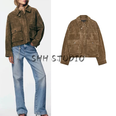Zara Suede Leather Jacket