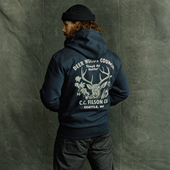 秋冬保暖外套混纺帽衫 Filson美式 重磅勘探者系列连帽印花卫衣男士